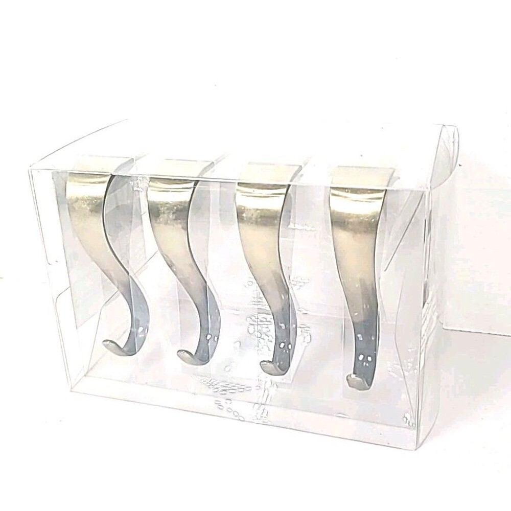 Set Of 4 Golden Stocking Holders Hobby Lobby 4"x4"